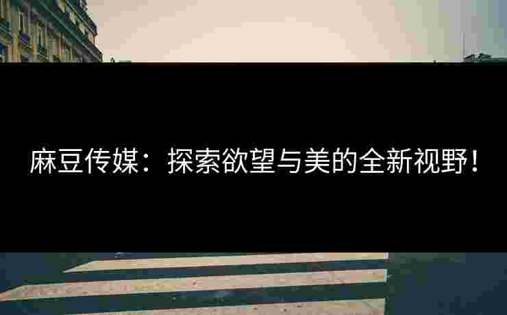 麻豆传媒:探索欲望与美的全新视野!